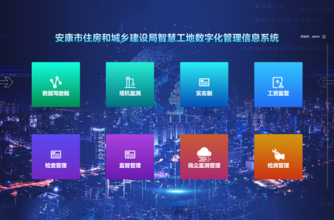安康市住房和城鄉建設局智慧工地數字化管理信息系統